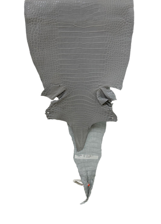 33 cm Grade 2/3 Glacier Matte Farm-Raised American Alligator Leather - Tag: LA23-0531265