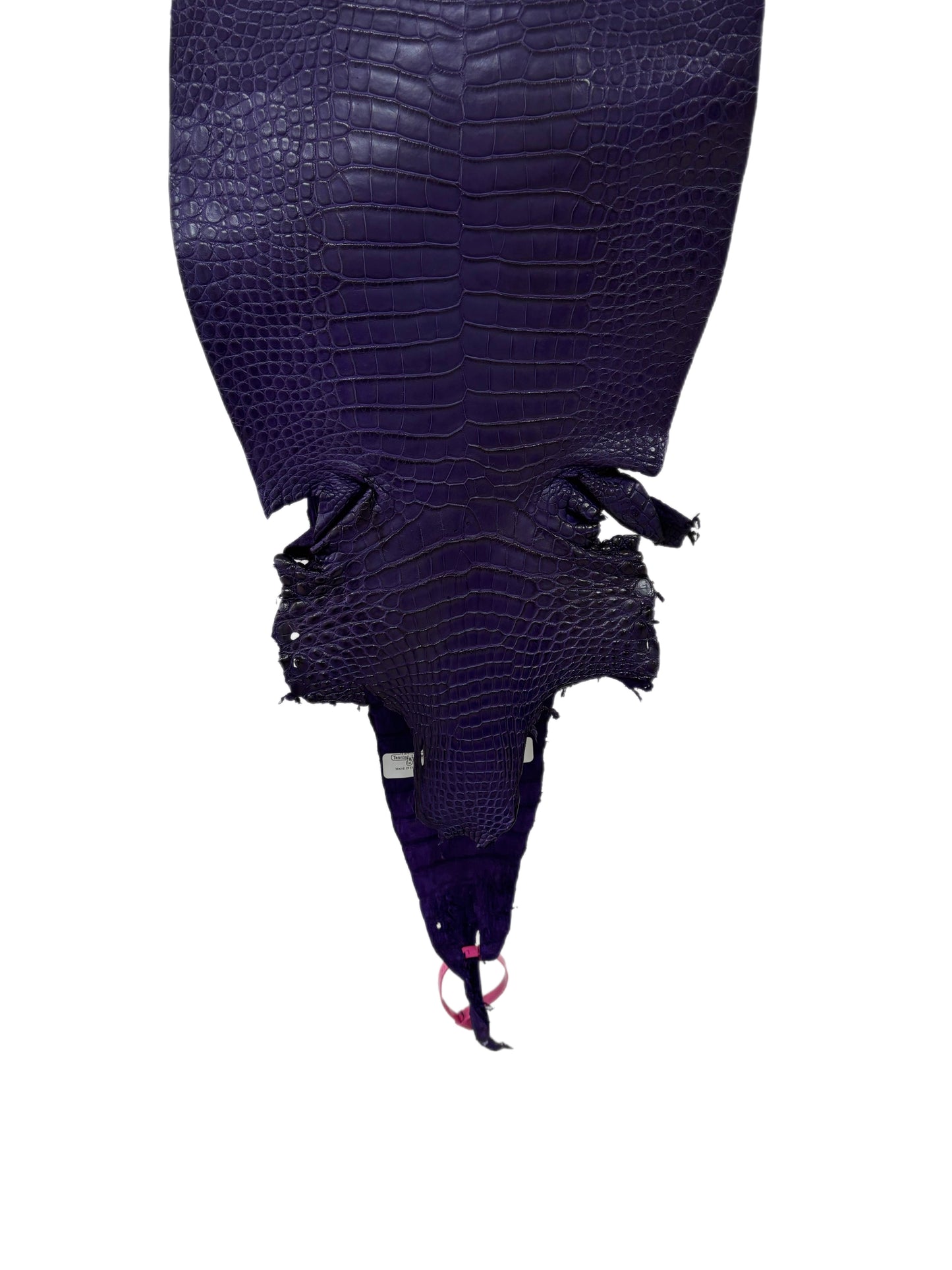 29 cm Grade 1/2 Violet Primavera Matte Farm-Raised American Alligator Leather - Tag: LA21-0308124