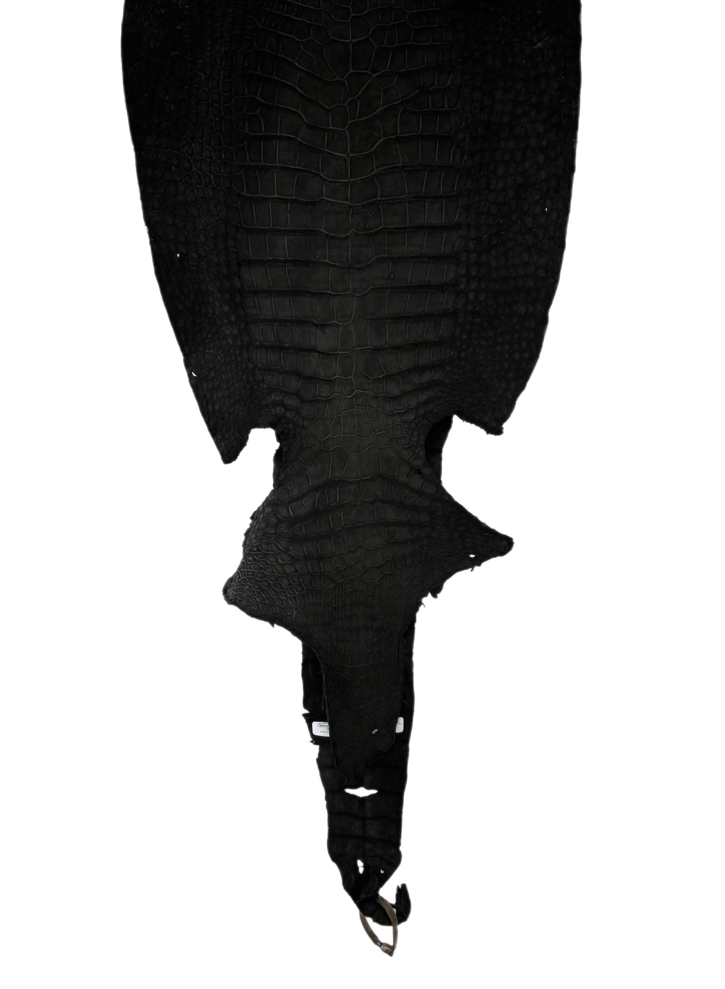 39 cm Grade 4/5 Black Nubuck Wild American Alligator Leather - Tag: LA23-0022686