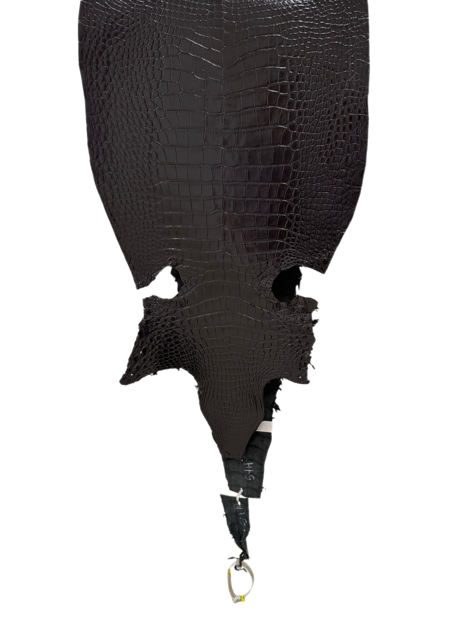 36 cm Grade 1/2 Black Millennium Wild American Alligator Leather - Tag: LA23-0051515