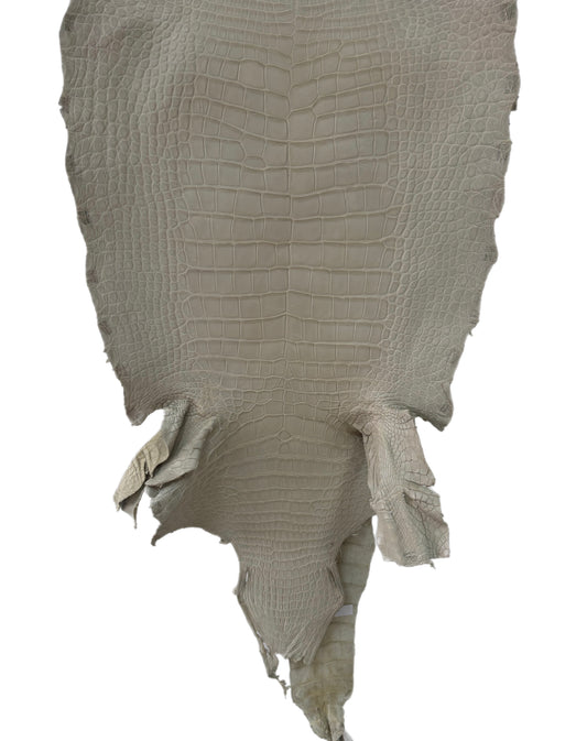 48 cm Grade 3/4 Dune Matte Farm American Alligator Leather - Tag: LA23-0000390