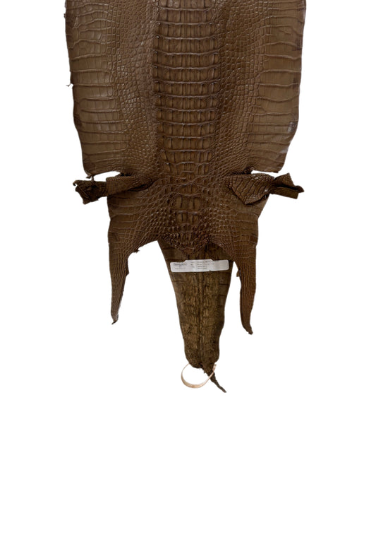 31 cm Grade 1/2 Mink Matte Farm-Raised American Alligator Leather - Tag: LA23-0377162