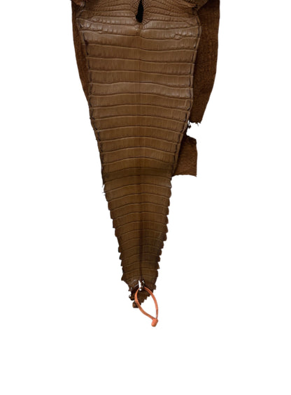 26 cm Grade 1/2 Kango Tabac Matte Farm-Raised American Alligator Leather - Tag: FL21-0024997