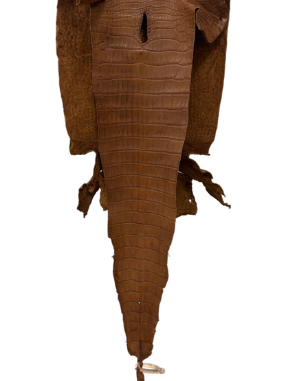 35 cm Grade 2/3 Kango Tabac Matte Wild American Alligator Leather - Tag: LA23-0050088