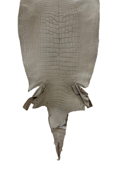 37 cm Grade 2/3 Stormy Matte Wild American Alligator Leather - Tag: LA23-0030712