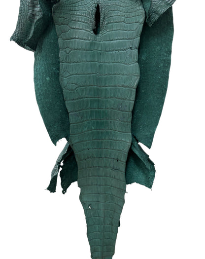 49 cm Grade 3/4 Filigrana Matte Wild American Alligator Leather - Tag: LA25-0018657