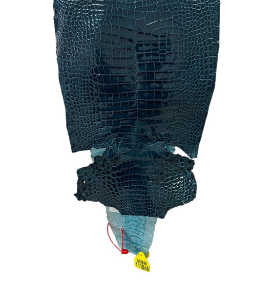 27 cm Grade 1/2 Tahiti Glazed Farm-Raised American Alligator Leather - Tag: CCIT-0539911