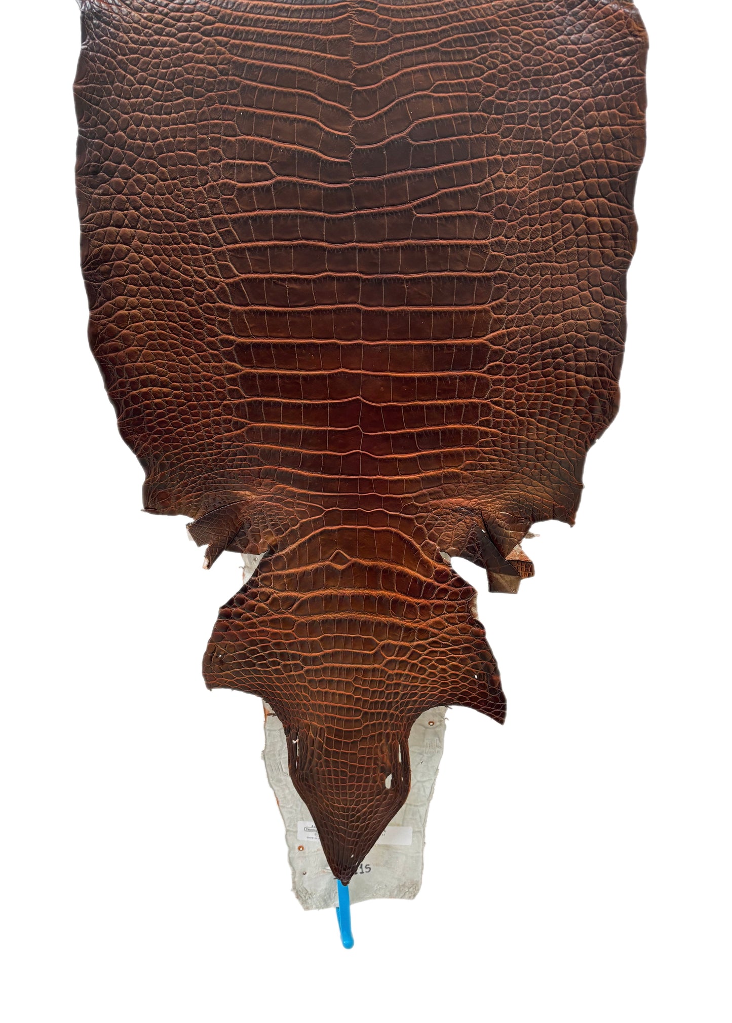 36 cm Grade 1/2 Sienna Matte Wild American Alligator Leather - Tag: ESRE-0050790