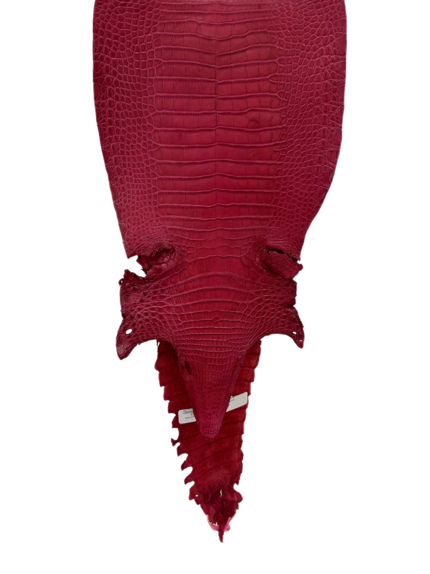 24 cm Grade 4/5 Scarlet Matte Farm-Raised American Alligator Leather - Tag: FL21-0024995