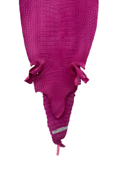 31 cm Grade 1/2 Rosa Matte Farm-Raised American Alligator Leather - Tag: FL21-0024005