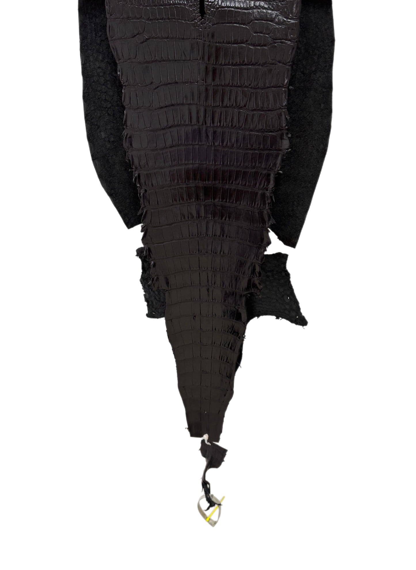 36 cm Grade 1/2 Black Millennium Wild American Alligator Leather - Tag: LA23-0051515