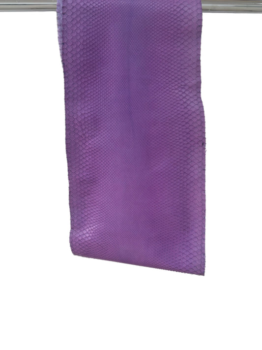 2.3 M Front Cut Bright Lavender Matte Python Leather