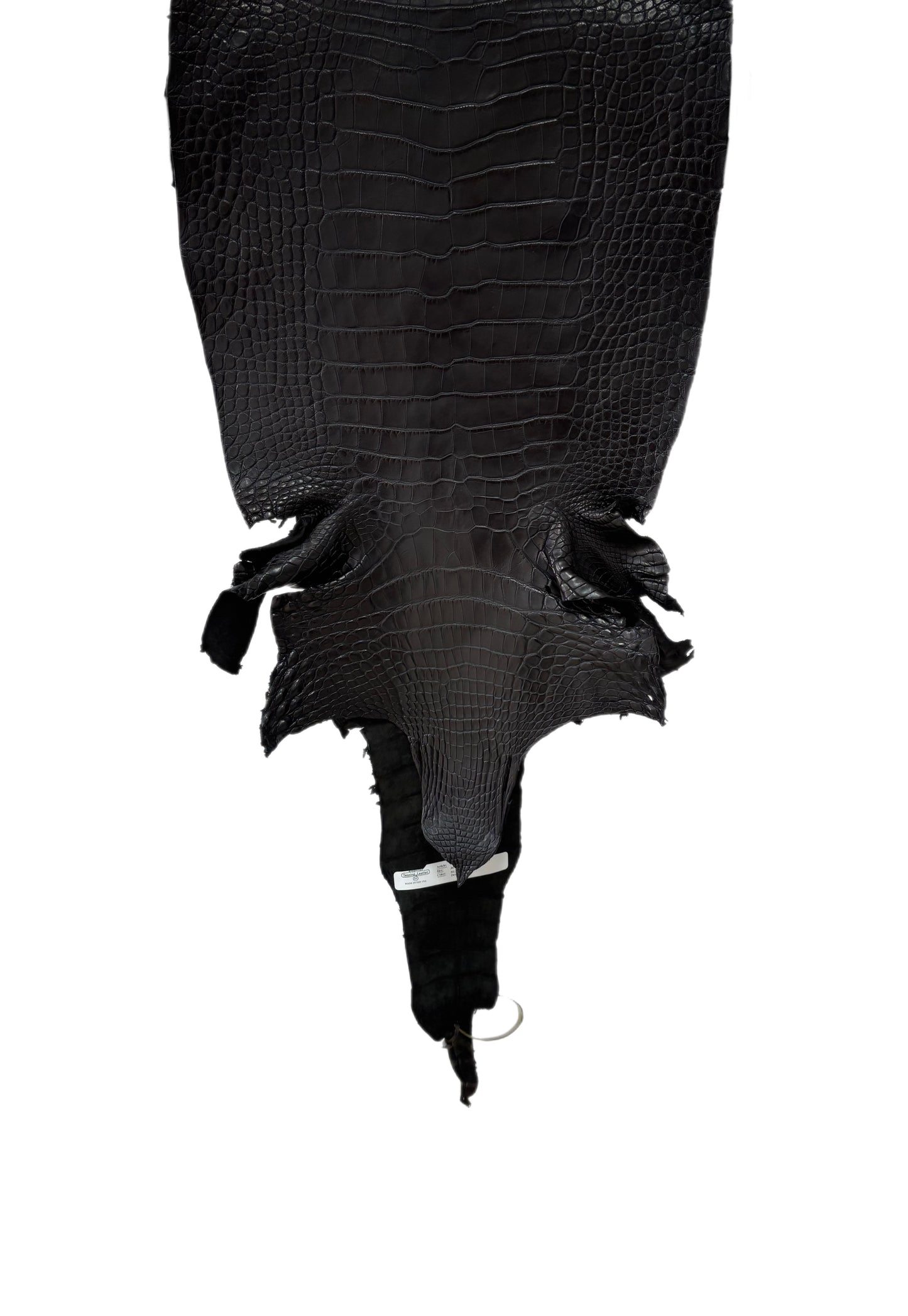 36 cm Grade 2/3 Black Matte Farm-Raised American Alligator Leather - Tag: LA25-0316286