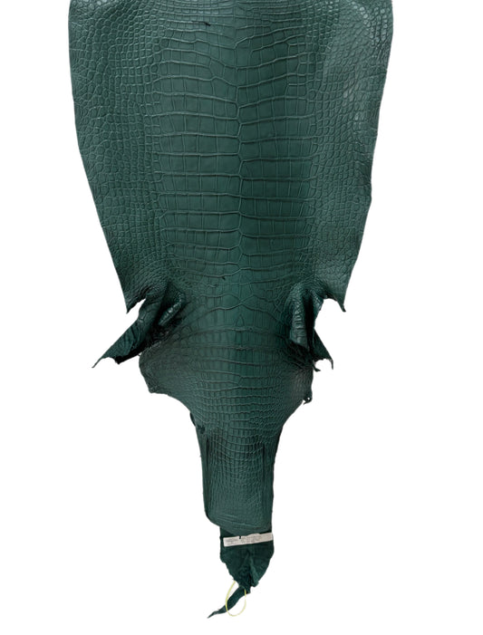 49 cm Grade 3/4 Filigrana Matte Wild American Alligator Leather - Tag: LA25-0019685