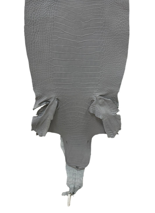 37 cm Grade 3/4 Glacier Matte Wild American Alligator Leather - Tag: LA23-0027755