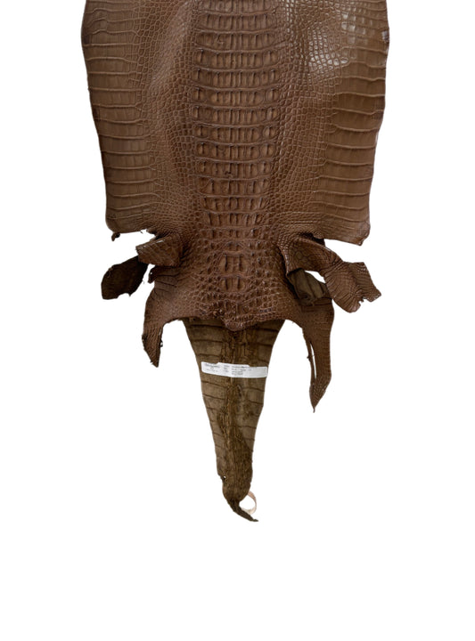 35 cm Grade 1/2 Mink Matte Farm-Raised American Alligator Leather - Tag: LA23-0377124