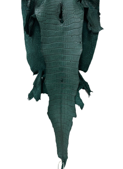 46 cm Grade 3/4 Filigrana Matte Wild American Alligator Leather - Tag: LA23-0015939