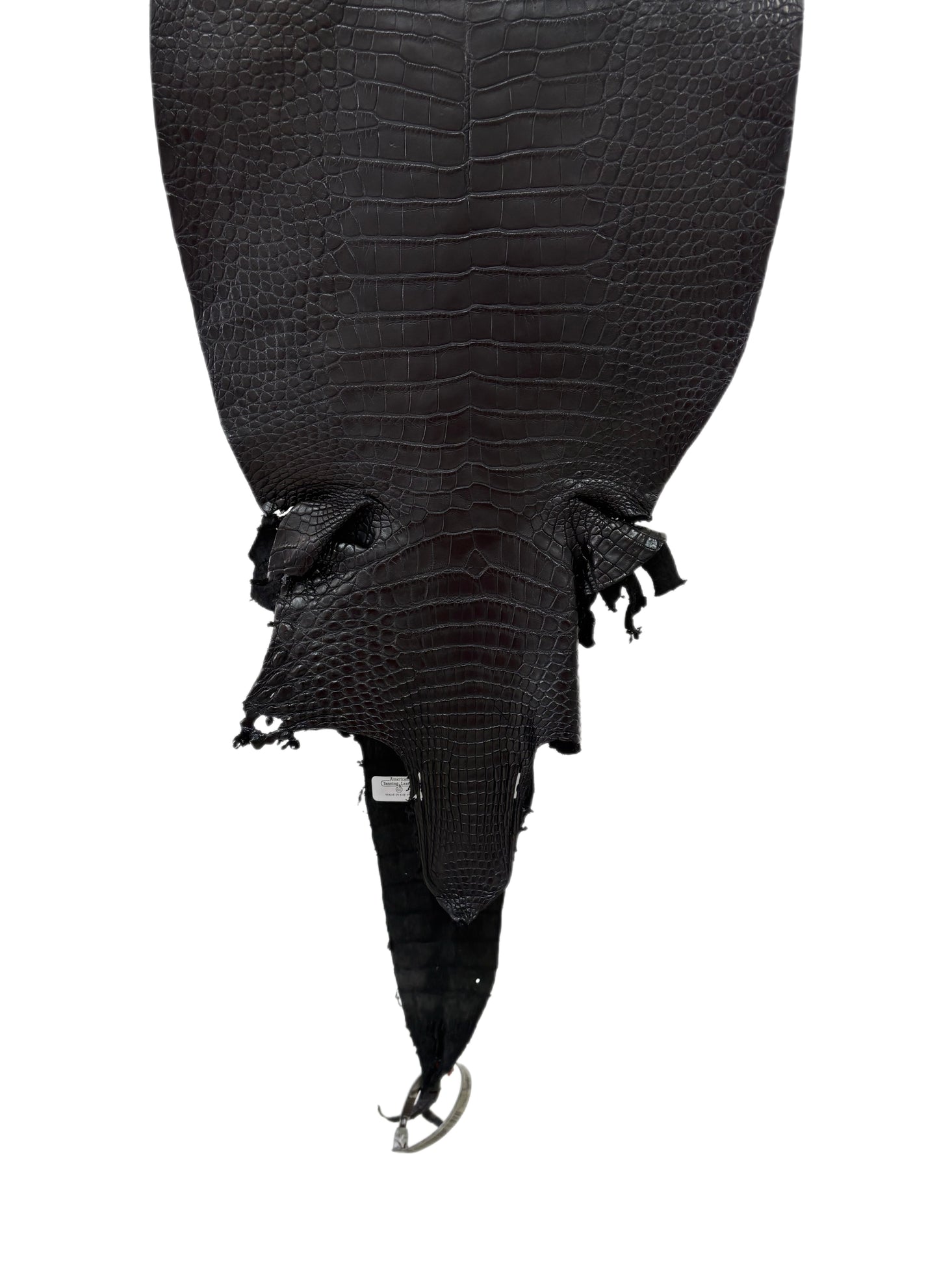 31 cm Grade 2/3 Black Matte Farm-Raised American Alligator Leather - Tag: LA23-0531061