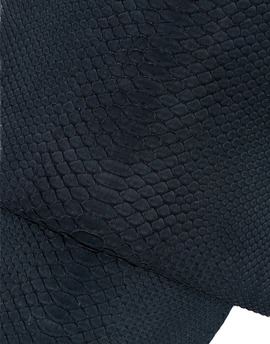 2.44 M Back Cut Black Nubuck Python