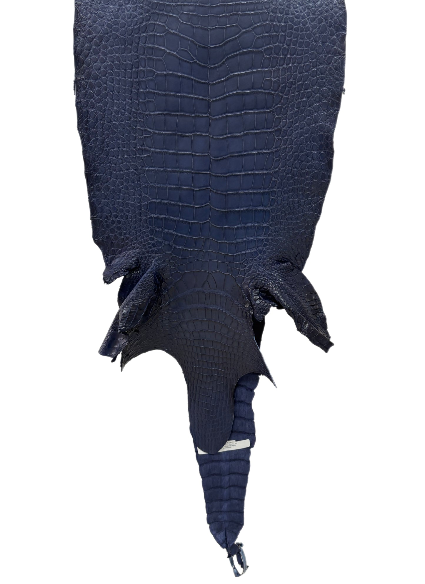 38 cm Grade 1/2 Navy Blue Desert Wild American Alligator Leather - Tag: LA23-0017321