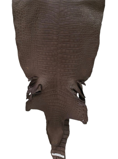 50 cm Grade 4/5 Miller Matte Wild American Alligator Leather - Tag: LA24-0031490