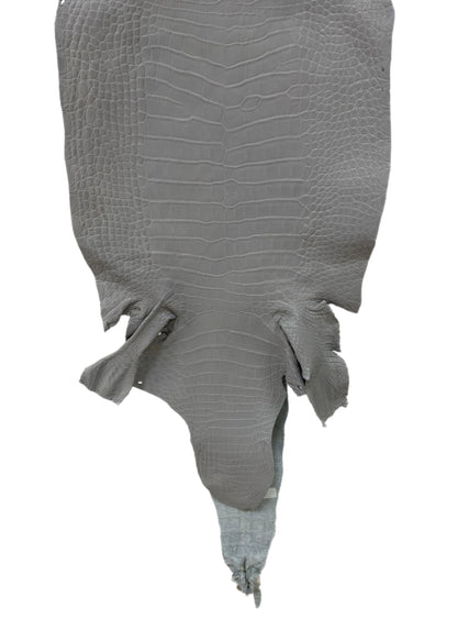 41 cm Grade 3/4 Glacier Matte Wild American Alligator Leather - Tag: LA23-0034143