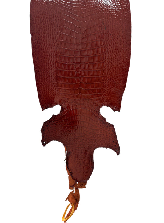 32 cm Grade 2/3 Peanut Millennium Wild American Alligator Leather - Tag: LA23-0033868