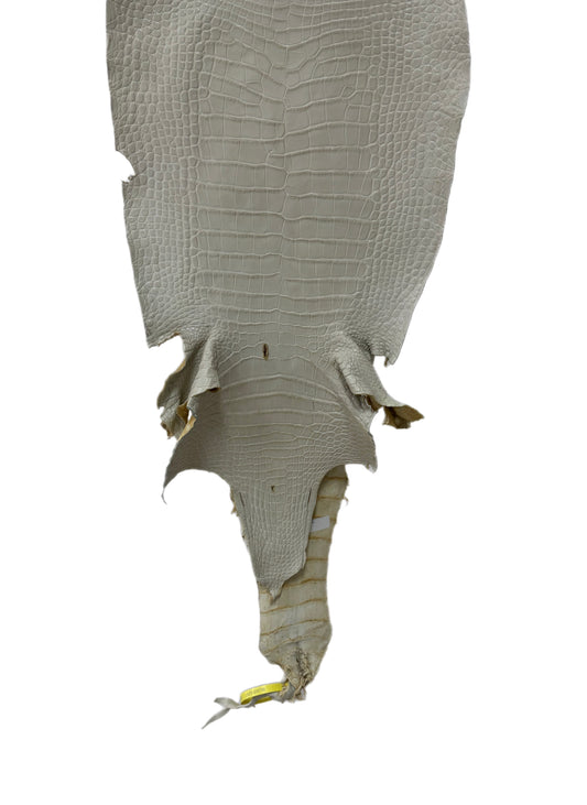 34 cm Grade 2/3 Dune Matte Wild American Alligator Leather - Tag: LA25-0009799