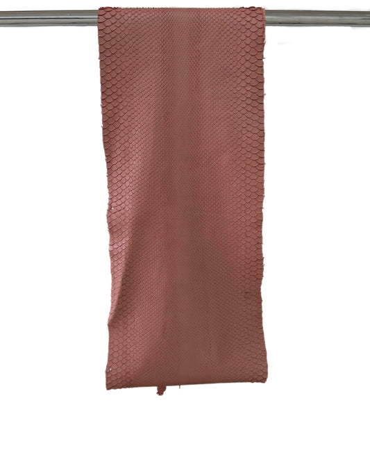 2.85 M Front Cut Blush Matte Python Leather