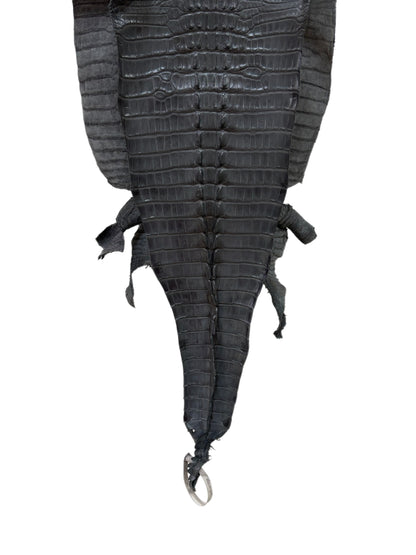 36 cm Grade 2/3 Serpentine Grey Matte Farm-Raised American Alligator Leather - Tag: LA23-0377037