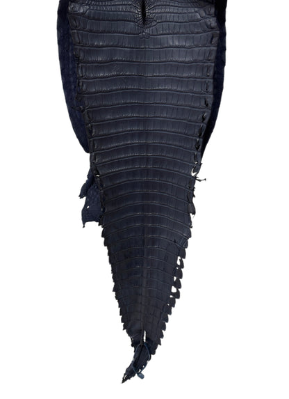 32 cm Grade 2/3 Navy Blue Desert Farm American Alligator Leather - Tag: FL17-0052779
