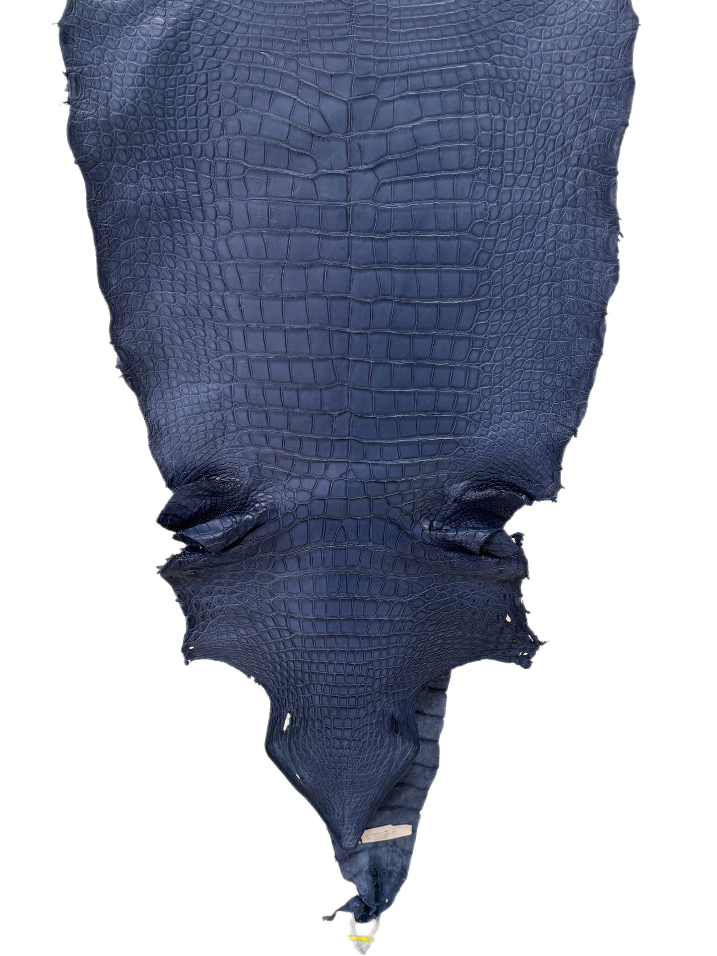 52 cm Grade 2/3 Indigo Matte Wild American Alligator Leather - Tag: LA23-0033780