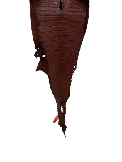 23 cm Grade 1/2 Italian Gold Matte Farm-Raised American Alligator Leather - Tag: FL21-0024725