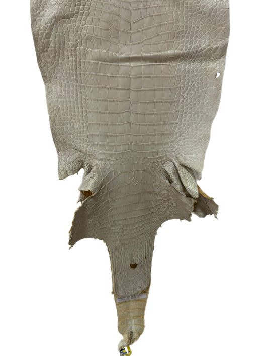 46 cm Grade 2/3 Dune Matte Wild American Alligator Leather - Tag: LA25-0041069