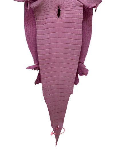 32 cm Grade 2/3 Cotton Candy Matte Farm-Raised American Alligator Leather - Tag: LA21-0308135