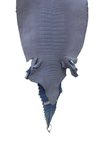 37 cm Grade 2/3 Carolina Blue Matte Farm-Raised American Alligator Leather - Tag: LA17-0279282