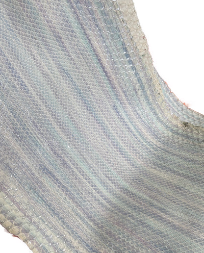 2.13 M Front Cut Opal Mist Matte Python Leather