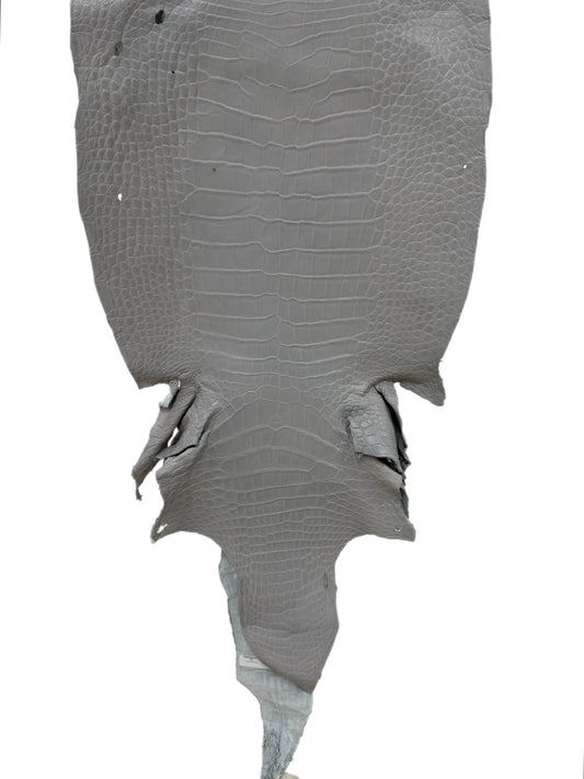41 cm Grade 3/4 Glacier Matte Wild American Alligator Leather - Tag: LA23-0023178