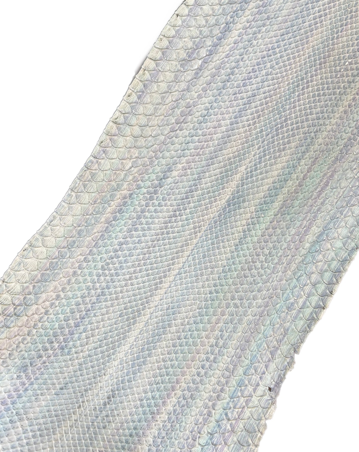 2.13 M Front Cut Opal Mist Matte Python Leather