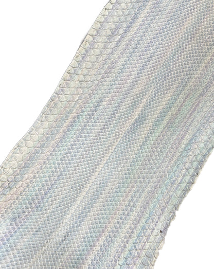 2.13 M Front Cut Opal Mist Matte Python Leather