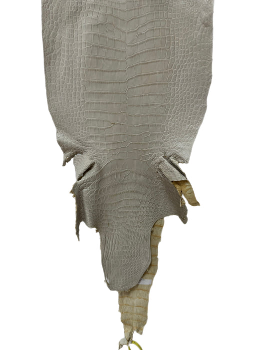 41 cm Grade 2/3 Dune Matte Wild American Alligator Leather - Tag: LA25-0001655