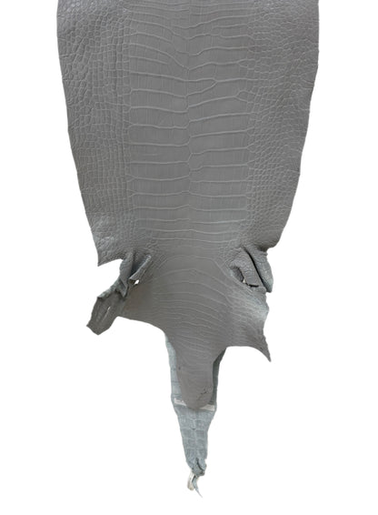 41 cm Grade 2/3 Glacier Matte Wild American Alligator Leather - Tag: LA23-0027714