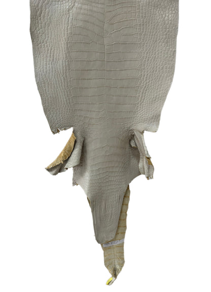 47 cm Grade 3/4 Dune Matte Wild American Alligator Leather - Tag: LA25-0025885