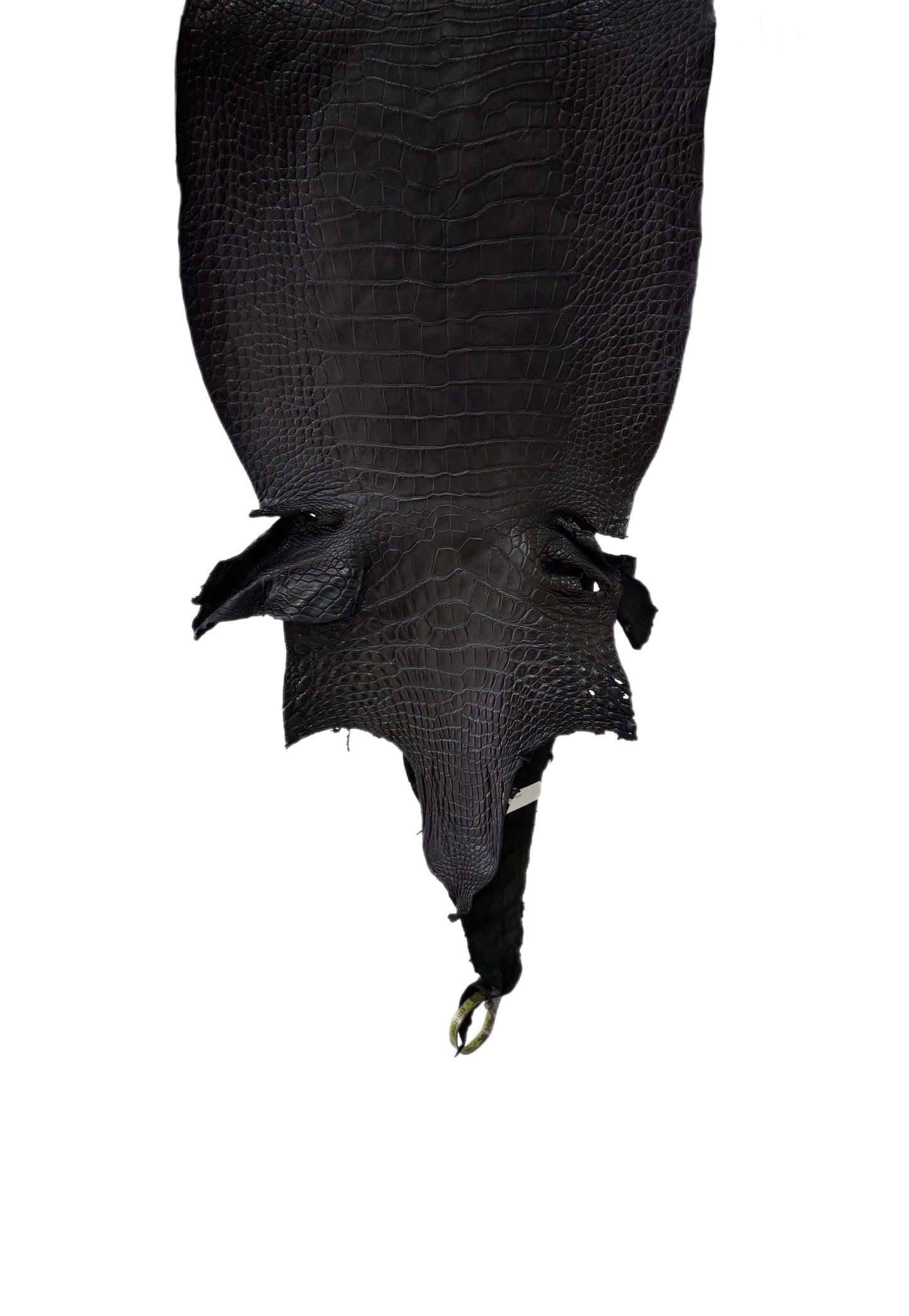 34 cm Grade 2/3 Black Matte Farm-Raised American Alligator Leather - Tag: LA25-0311253