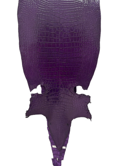 48 cm Grade 2/3 Violet Millennium Wild American Alligator Leather - Tag: LA23-0016595