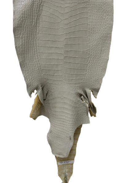 43 cm Grade 1/2 Dune Matte Wild American Alligator Leather - Tag: LA25-0007793
