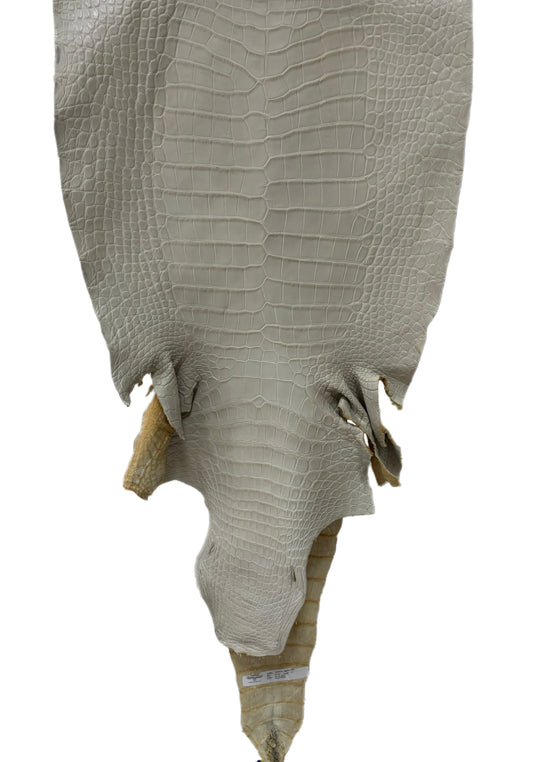 43 cm Grade 1/2 Dune Matte Wild American Alligator Leather - Tag: LA25-0007793