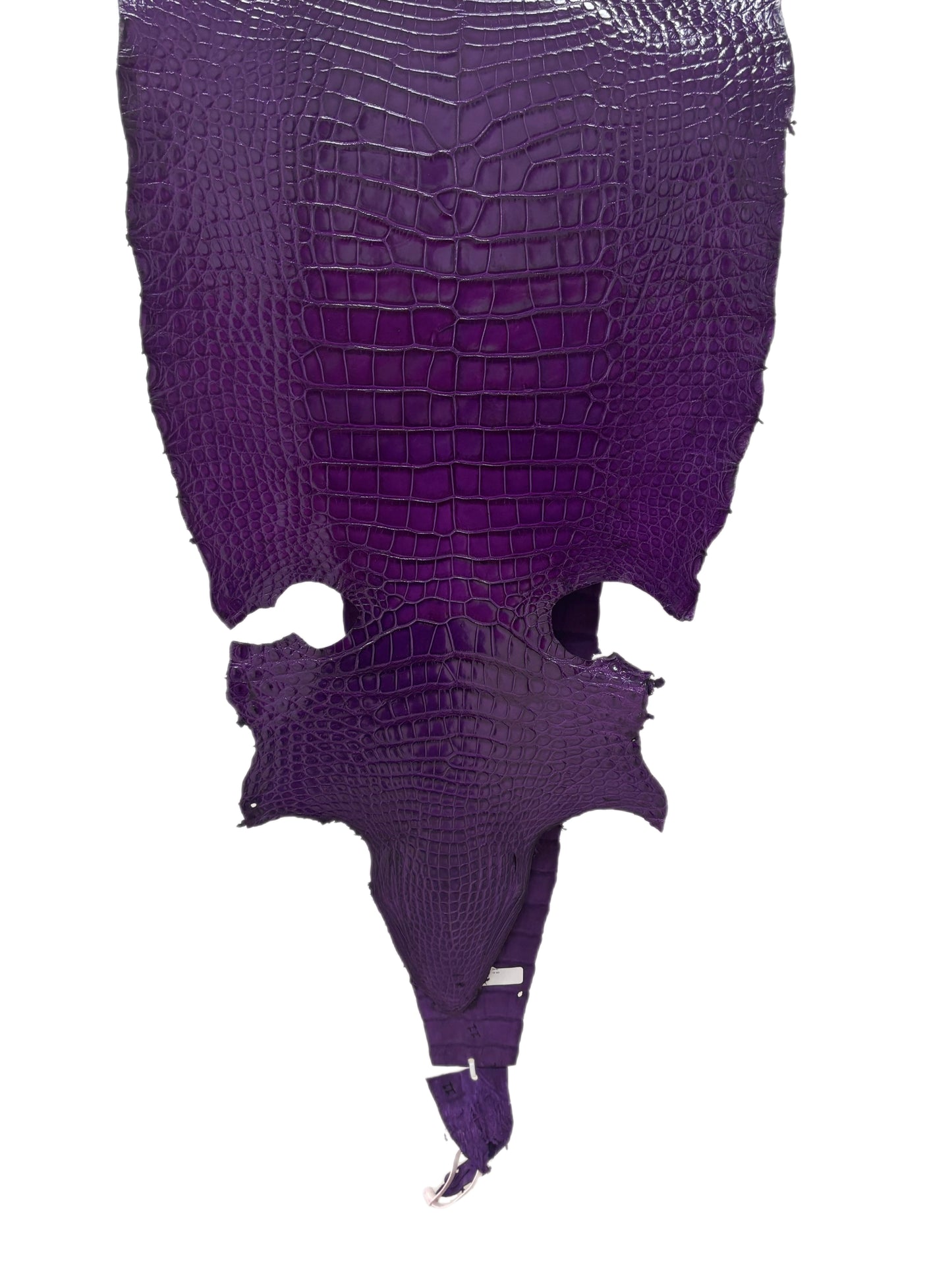 44 cm Grade 2/3 Violet Millennium Wild American Alligator Leather - Tag: LA17-0016301