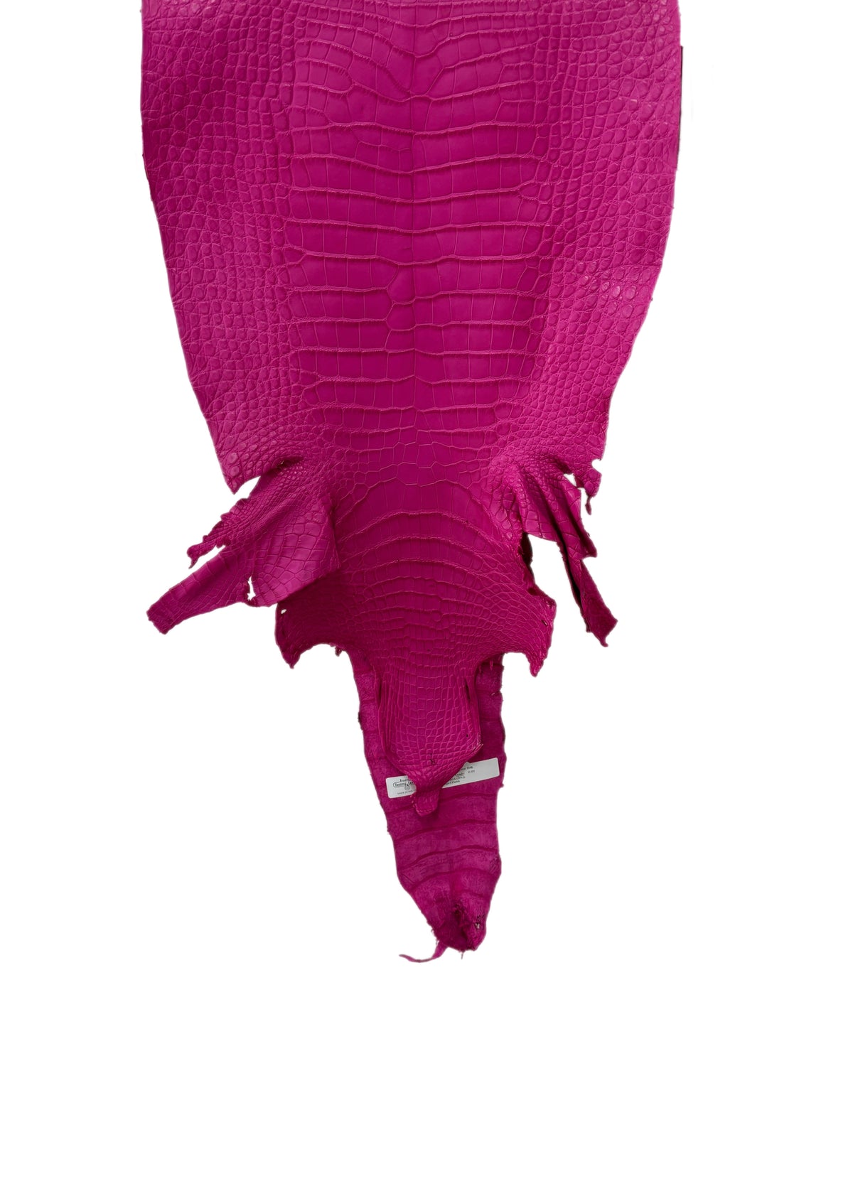36 cm Grade 2/3 Fuchsia Matte Wild American Alligator Leather - Tag: LA23-0050108