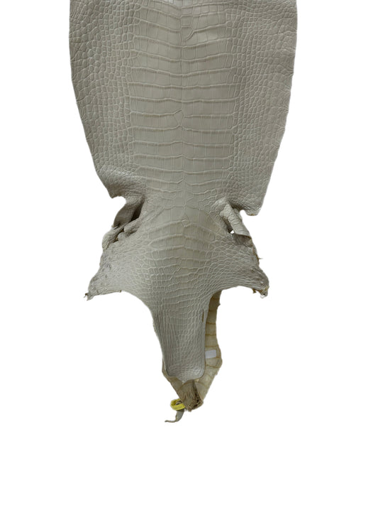 35 cm Grade 1/2 Dune Matte Wild American Alligator Leather - Tag: LA25-0009873